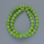 Onyx Beads - Smooth Round Balls, 8.5 mm Diameter, Approximately 40 cm Long on Beading Thread