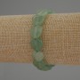 Heart-Shaped Nephrite Bracelet, 12 mm Diameter, 18 cm Length, Stretch