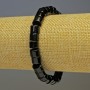 Agate Cylinder Bracelet, 8×5 mm diameter, 18 cm length, stretch bracelet