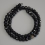 Faceted Tourmaline Cube Beads, 6.5 x 6.5 mm, 39 cm on thread
