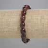 Hessonite Garnet Faceted Bead Bracelet, bead size 9-13×8-10 mm, length 18 cm +/- stretch