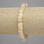 Bracelet with Scapharca shells, rondel-shaped, diameter 8×1.5 mm, length 18 cm, stretch