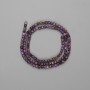 Charoite Beads Faceted Cube 3x3mm, Length 39 cm on Thread
