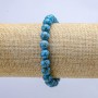 Elastic bracelet with Emperor Jasper smooth beads, 8 mm diameter, 18 cm length