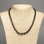 Agate Necklace (Pressed) Smooth Cylinders, Diameter 10x6 mm, Length 48 cm +/-